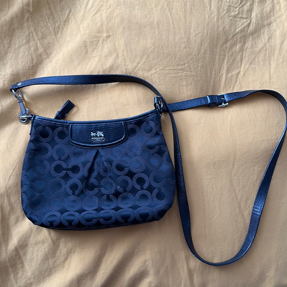 Coach black cross body bag